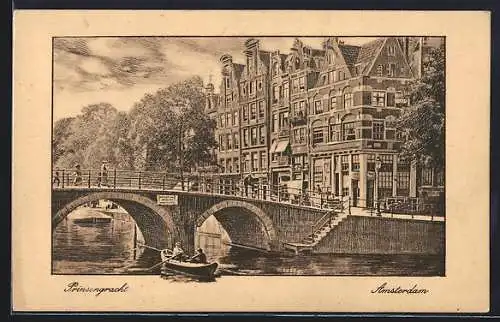 Künstler-AK Amsterdam, Prinsengracht