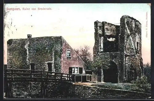 AK Santpoort, Ruine van Brederode