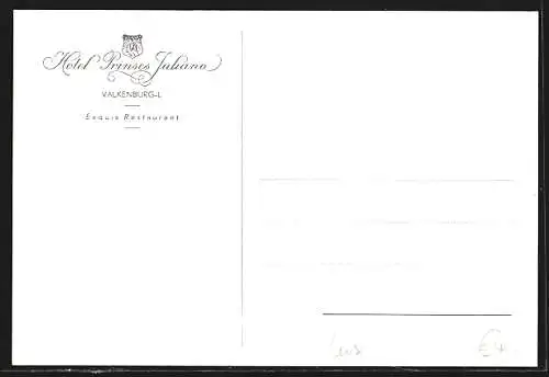 AK Valkenburg-L., Hotel Prinses Juliana