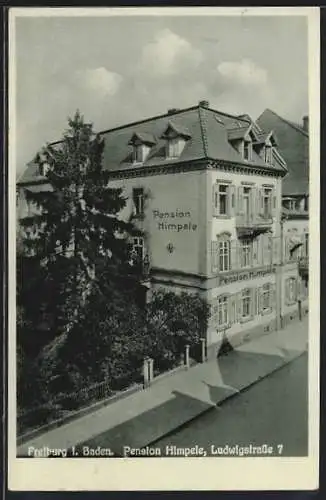 AK Freiburg / Breisgau, Pension Himpele, Ludwigstrasse 7