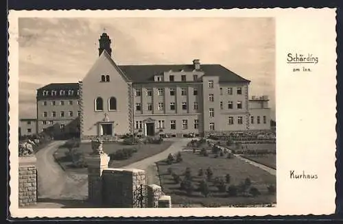 AK Schärding am Inn, Kurhaus mit Garten