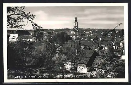 AK Zell a. d. Pram, Kirche im Ortszentrum