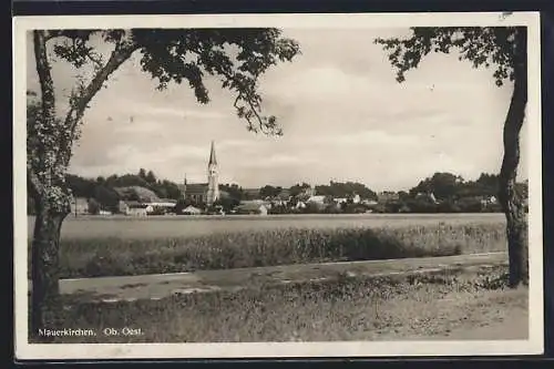 AK Mauerkirchen, Blick auf die Kirche