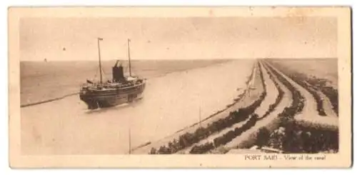 Mini-AK Port Said, View of the Canal