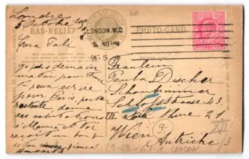 Relief-AK London, Franco-British Exhibition, General View