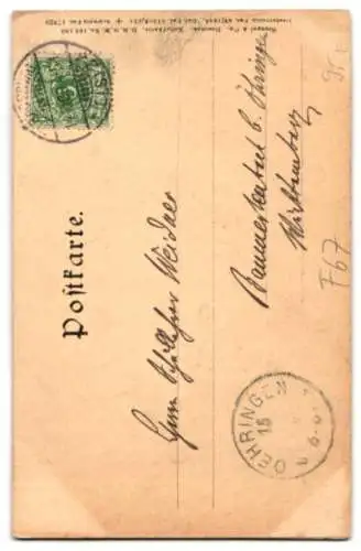 Relief-AK Strassburg, Altes Haus