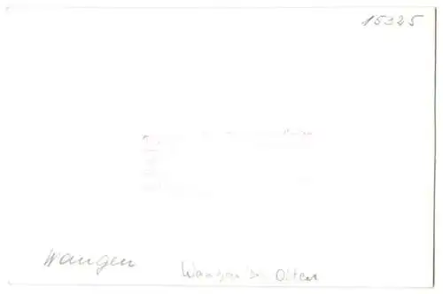 Fotografie Swissair Foto-AG, Zürich, Ansicht Wangen bei Olten, Fliegeraufnahme der Ortschaft