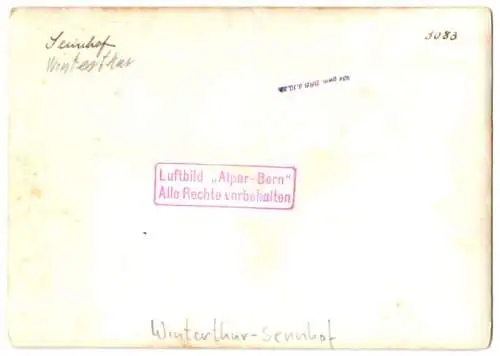 Fotografie Alpar, Bern, Ansicht Winterthur-Sennhof, Fliegeraufnahme des Ortsteil's