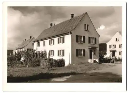 Fotografie Friedrich Gutermann, Lörrach, Ansicht Lörrach-Haagen / Baden, Mehrfamilienhaus in einer Wohnhaus-Siedlung