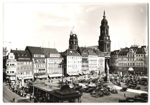 Fotografie Deutsche Fotothek, Ansicht Dresden, Blick über den Altmarkt