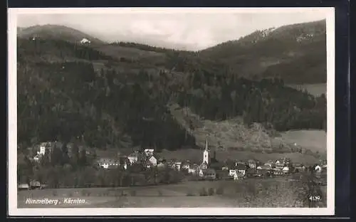 AK Himmelberg /Kärnten, Gesamtansicht mit Bergpanorama aus der Vogelschau