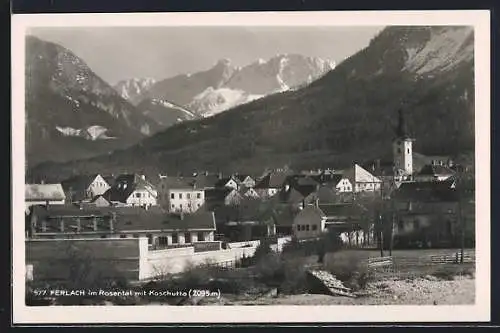 AK Ferlach im Rosental, Gesamtansicht mit Koschutta