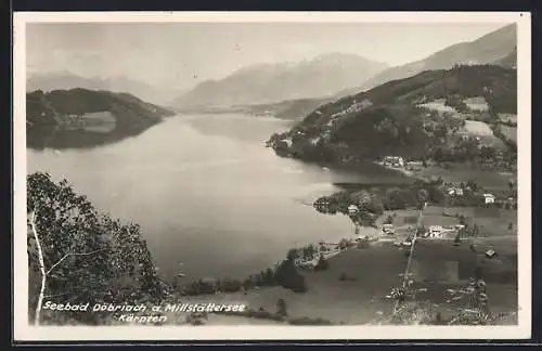 AK Döbriach am Millstättersee, Gesamtansicht, Luftbild