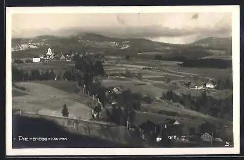 AK Preitenegg /Kärnten, Ortsansicht aus der Vogelschau