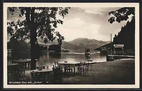 AK Seeboden, Millstätter See mit Schiff Aribo