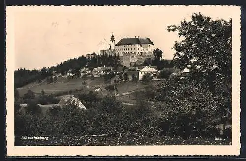 AK Albrechtsberg an der Grossen Krems, Ortspartie mit Schloss