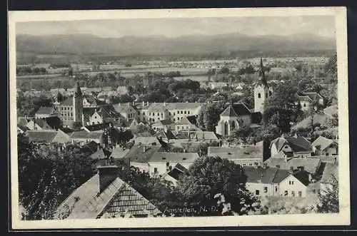 AK Amstetten, Teilansicht mit Kirche