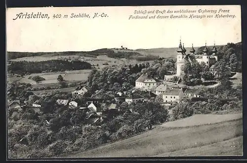 AK Artstetten, Schloss und Gruft des Erzherzog Franz Ferdinand und Herzogin von Hohenberg