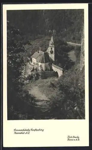 AK Senftenberg /Kresmtal, Ortspartie mit Kirche