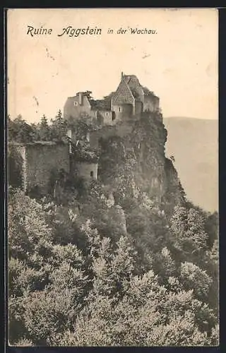 AK Aggstein in der Wachau, Ruine Aggstein