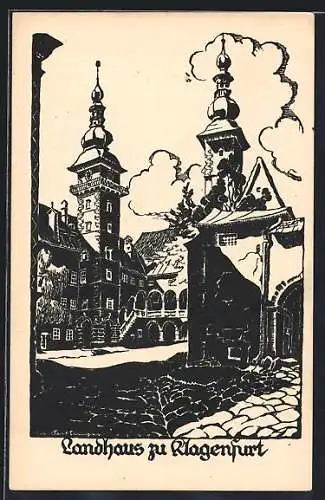 Künstler-AK Klagenfurt, Landhaus