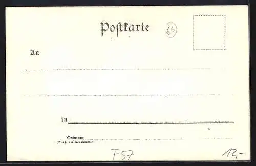 Lithographie Rezonville, König Wlhelm Rast, Fürst v. Bismarck-Haus, Graf v. Moltke-Haus