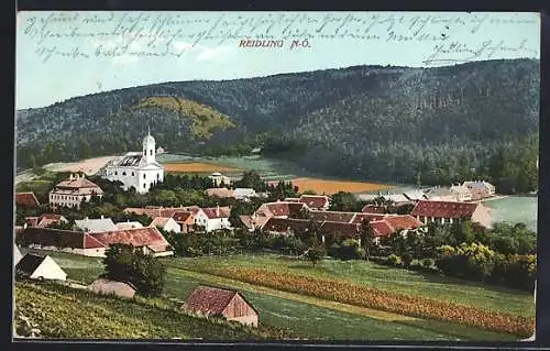 AK Reidling /N.-Ö., Teilansicht mit Kirche