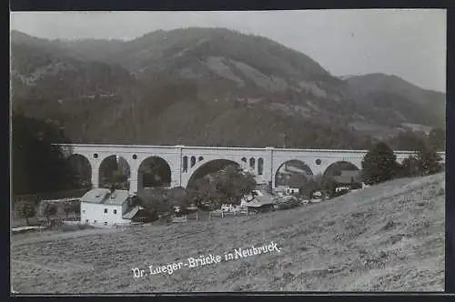 AK Scheibbs /N.-Oe., Neubruck, Die Dr. Lueger-Brücke