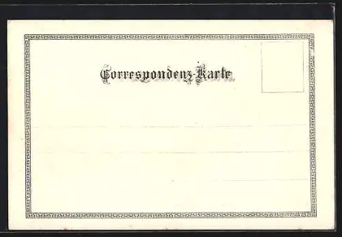 Lithographie Mayerling, Jagdschloss mit Umgebung, Hubertus-Hirsch