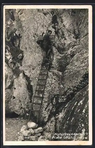 AK Hohe Wand, Naturfreudesteig mit Bergsteigern