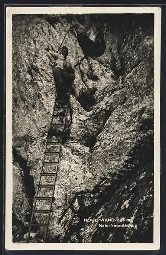 AK Hohe Wand, Naturfreundesteig mit Bergsteigern