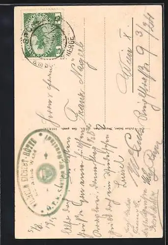 AK Hohe Wand, Partie am Fuchslochsteig mit Bergsteigern