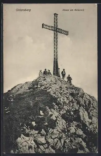 AK Gipfelkreuz am Geiereck auf dem Untersberg