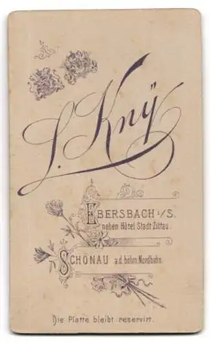 Fotografie L. Kny, Ebersbach /S., Frauenporträt in eleganter Garderobe