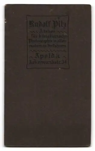 Fotografie Rudolf Pilz, Apolda, Porträt einer Frau