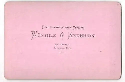 Fotografie Würthle & Spinnhirn, Salzburg, Ansicht Salzburg, Blick vom Kapuzinerberg nach der Stadt