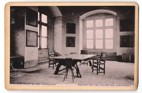 Fotografie unbekannter Fotograf, Ansicht Prag, historisches Fenster der alten Landtagsstube, Lichtdruck