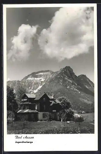 AK Bad Aussee, Jugendherberge mit Bergpanorama