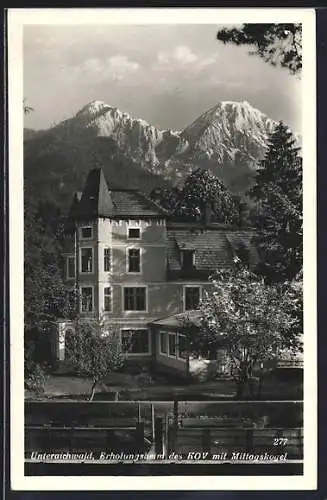 AK Finkenstein am Faaker See, Unteraichwald, Erholungsheim des KOV mit Mittagskogel