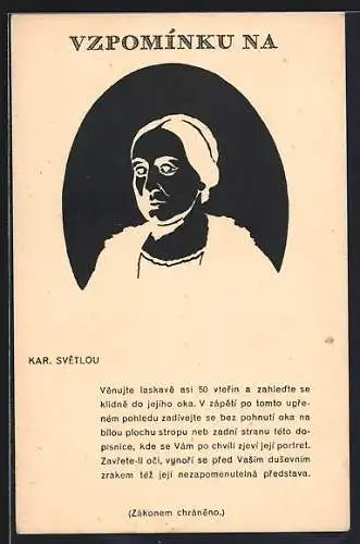 Künstler-AK Kar. Svetlou, optische Täuschung