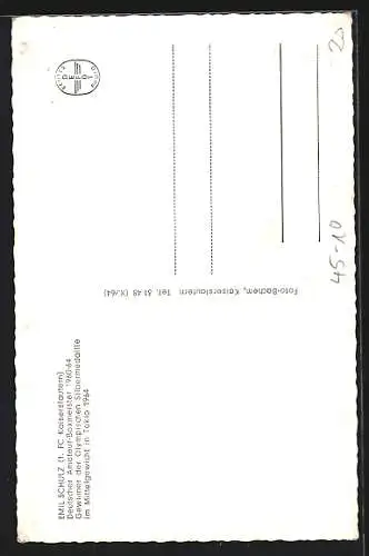 AK Boxer Emil Schulz in Pose