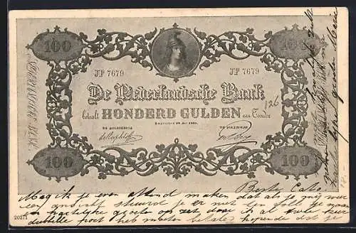 AK Geldschein, De Nederlandsche Bank, Honderd Gulden