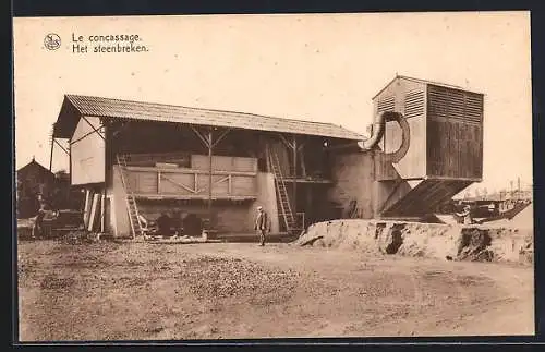 AK Soignies, Carrières du Hainaut, Le concassage