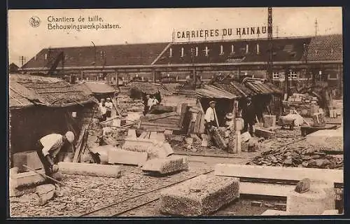 AK Soignies, Carrières du Hainaut, Chantiers de taille