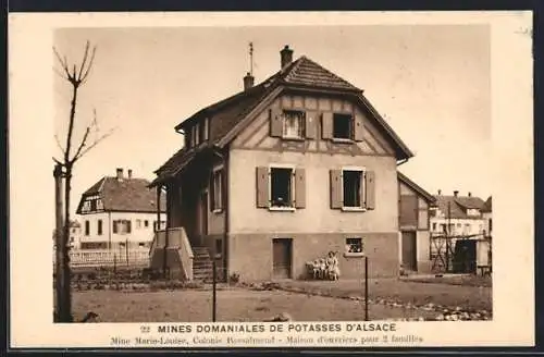 AK Ensisheim, Mines Domaniales de Potasses d`Alsace, Mine Marie-Louise, Colonie Rossalmend