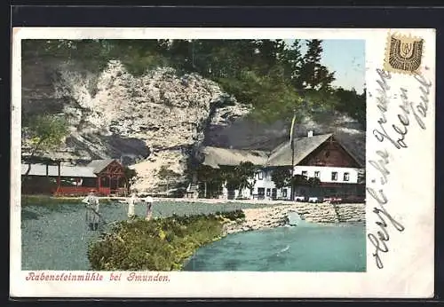 AK Gmunden am Traunsee, Gasthaus Rabensteinmühle