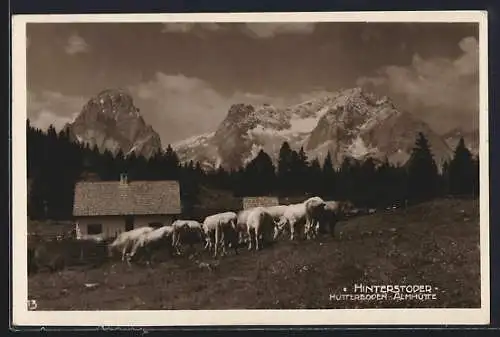 AK Hinterstoder /Oberösterreich, Hutterboden-Almhütte