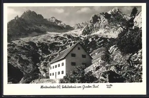 AK Priel-Schutzhaus, Ansicht gegen die Berge