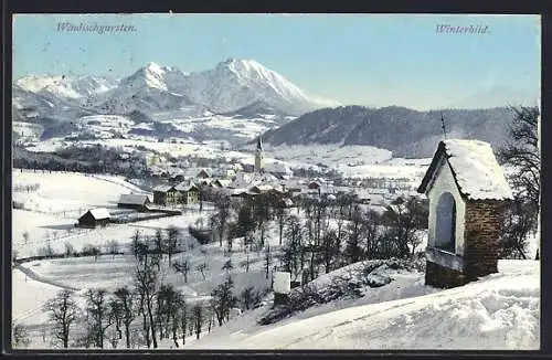 AK Windisch-Garsten, Panorama im Winter