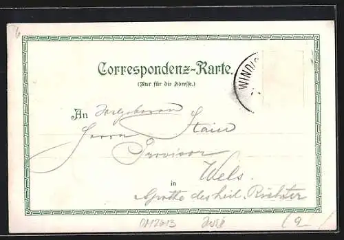 AK Windischgarsten /Oberoesterreich, Teilansicht mit Kirche